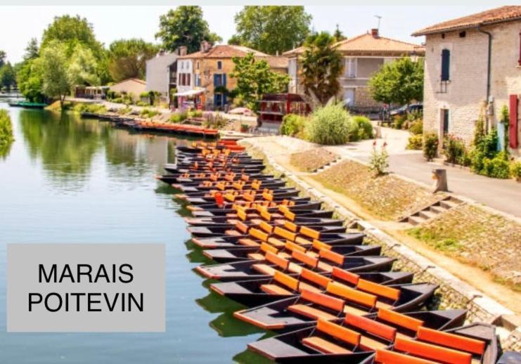 Maison De La Mare Aux Rainettes Location Vacances Standing Au Coeur Du Marais Poitevin - 3 Chambres - 6 Personnes La Celle-sous-Gouzon Exteriör bild